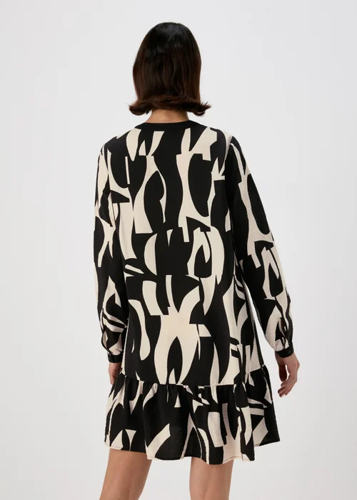 Et Vous Black Abstract Print Popover Mini Dress - 8 Image 2
