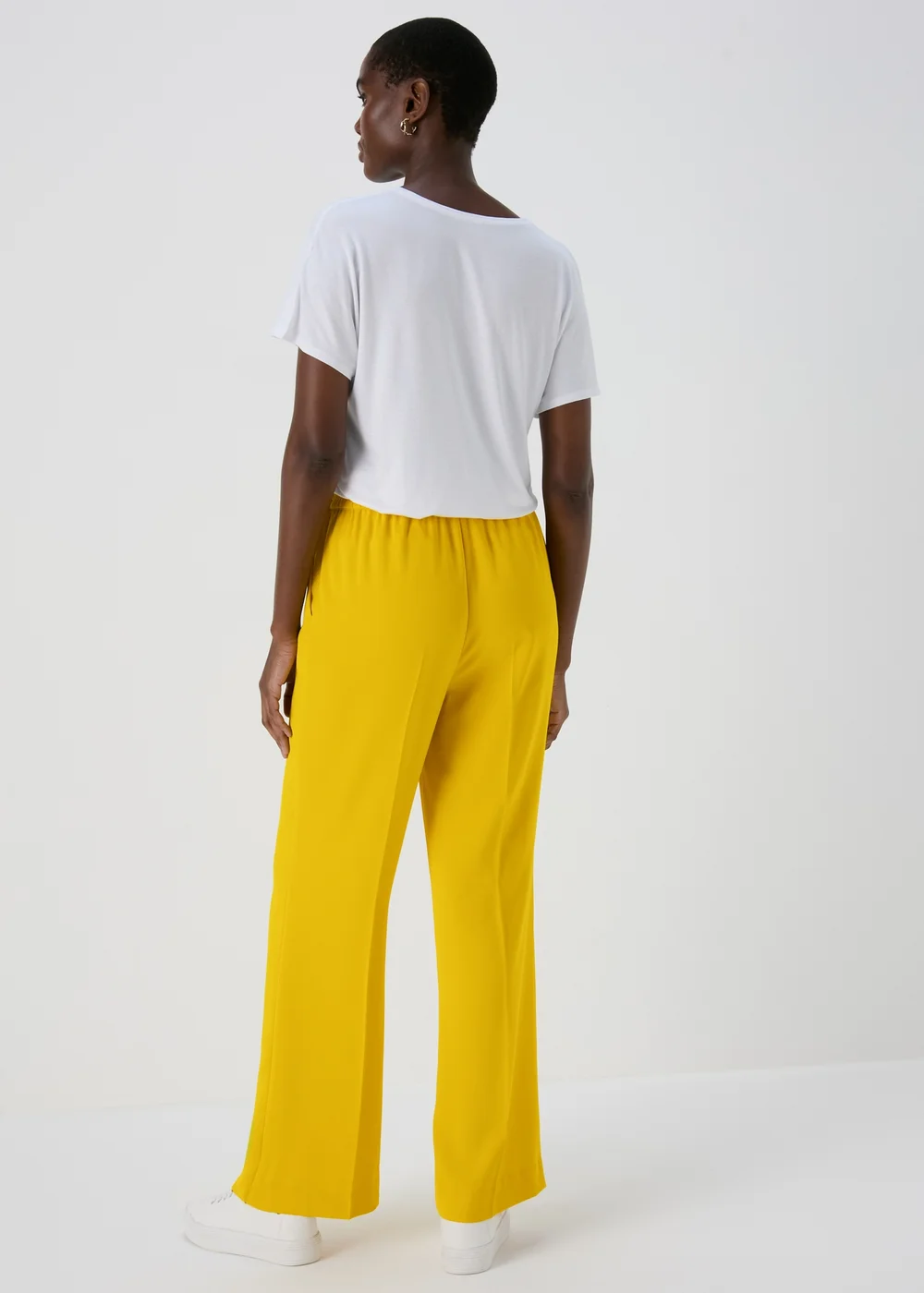 Et Vous Yellow Wide Leg Trousers - 8 Image 2