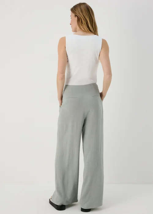 Et Vous Sage Wide Leg Linen Trousers - 8 Image 3