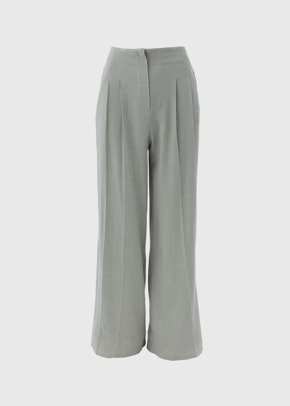 Et Vous Sage Wide Leg Linen Trousers - 8 Image 5