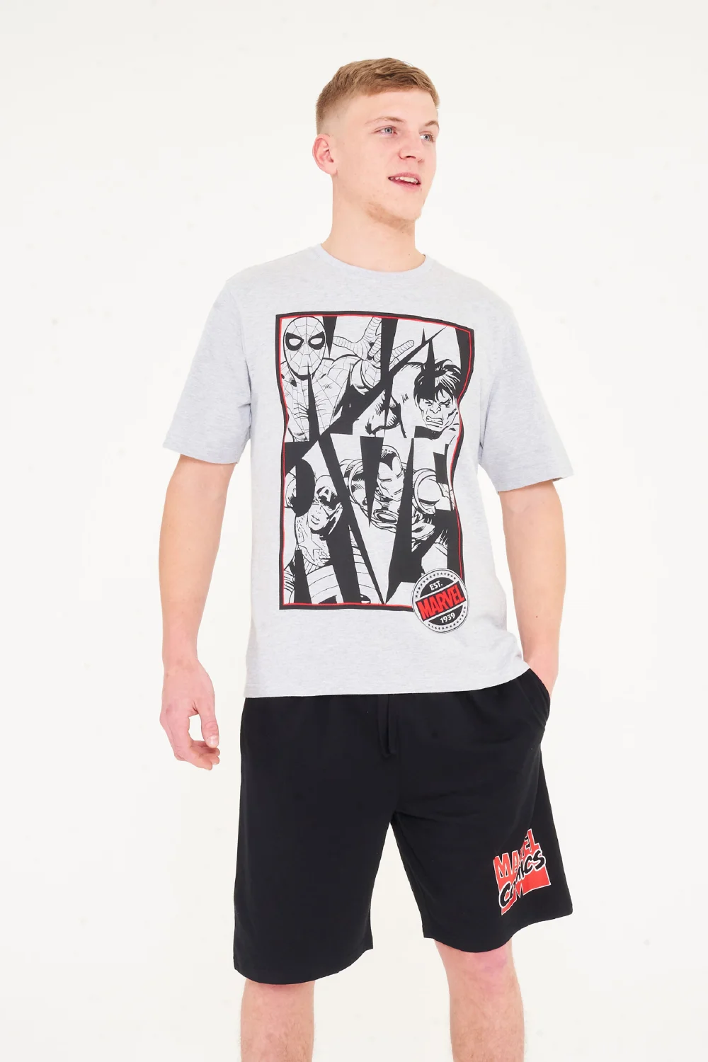 Brand Threads Marvel Pyjama Set - Extra small Image 1