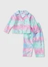 Kids Ombre Frozen Print Satin Pyjama Set (2-9yrs) - Age 2 - 3 Years Image 1