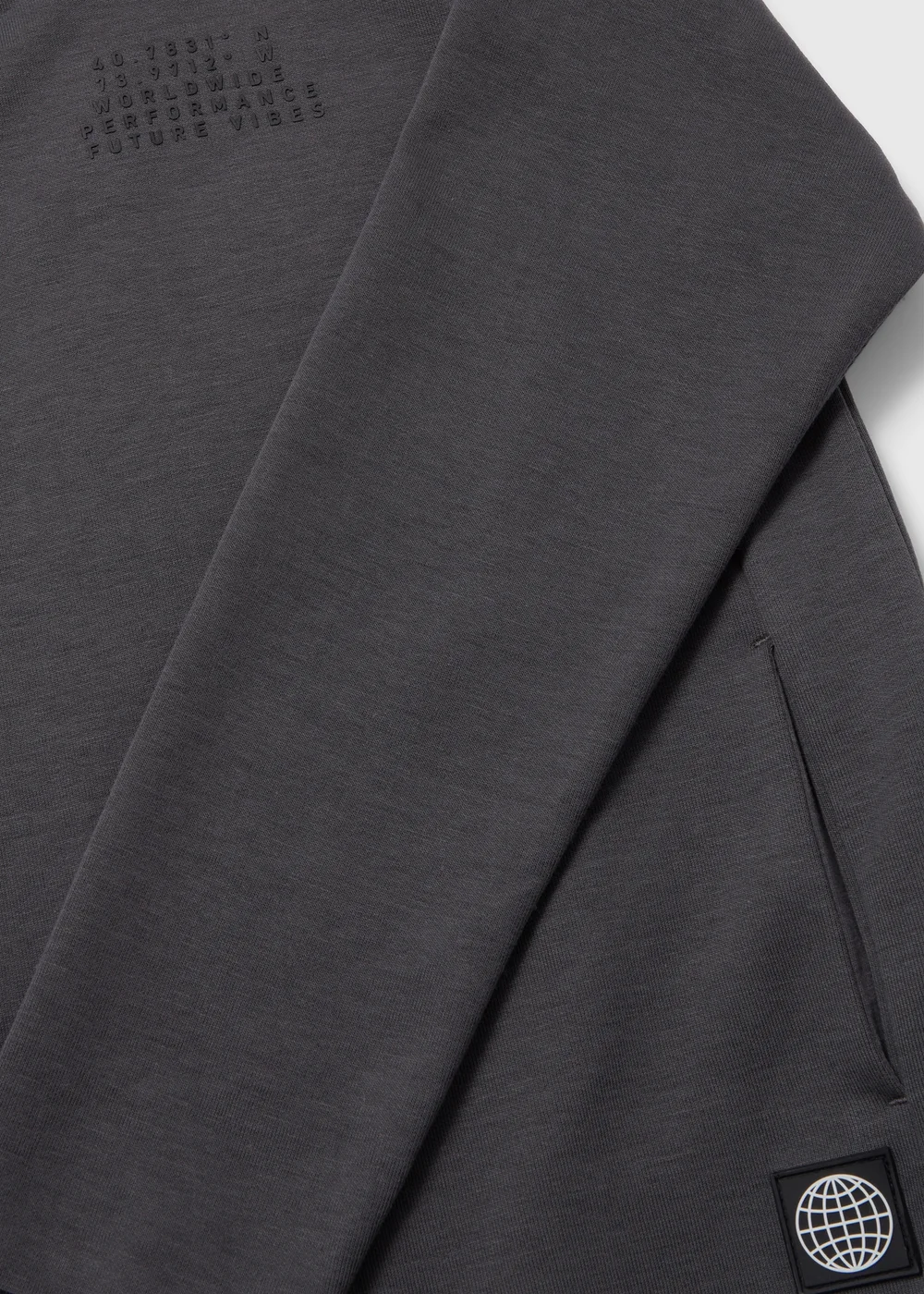 Boys Charcoal interlock Hoodie (7-13yrs) - 7 Yrs Image 2