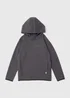 Boys Charcoal interlock Hoodie (7-13yrs) - 7 Yrs Image 1