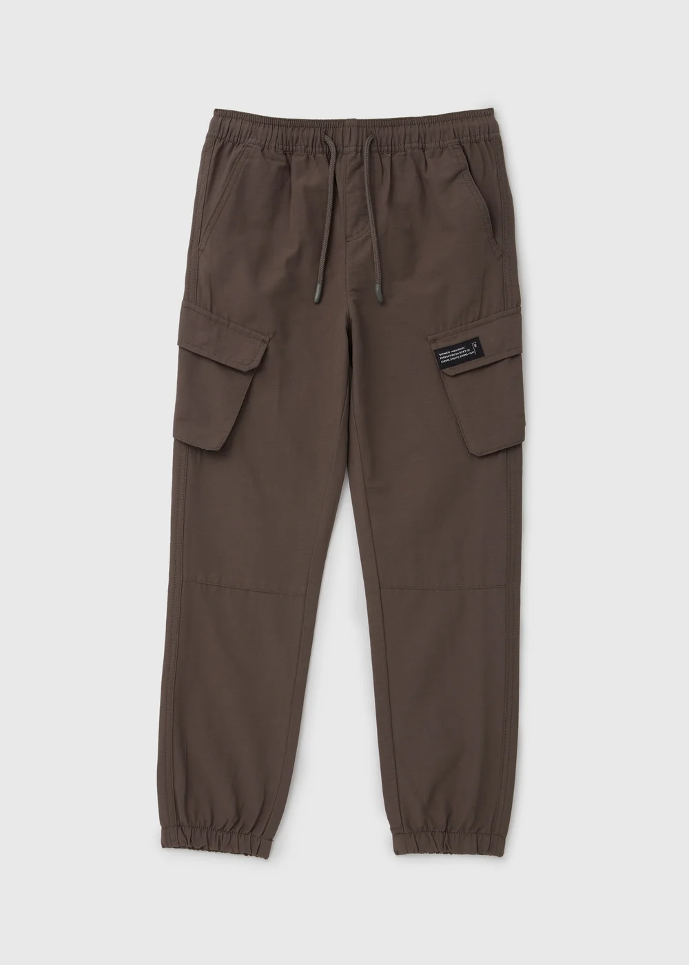 Boys Grey Ripstop Cargo Pants (7-13yrs) - Age 7 Years Image 1