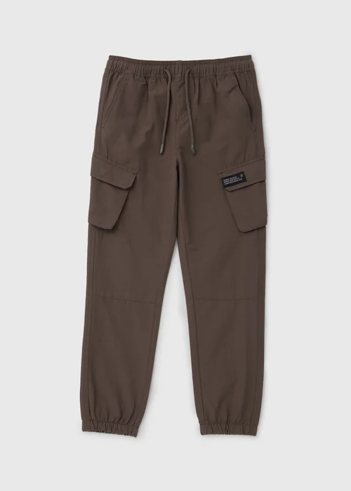 Boys Grey Ripstop Cargo Pants (7-13yrs) - Age 7 Years Image 1