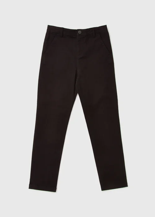 Boys Black Chinos (7-13yrs) - 8 Yrs Image 1