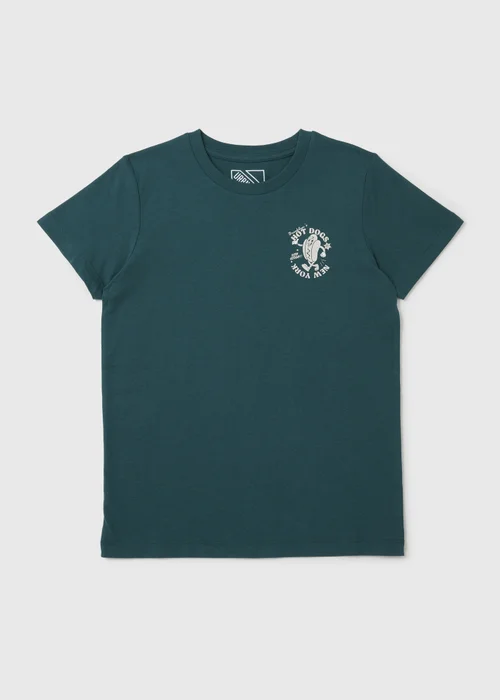 Boys Green New York Hotdog T-Shirt (7-13yrs) - Age 7 Years Image 1
