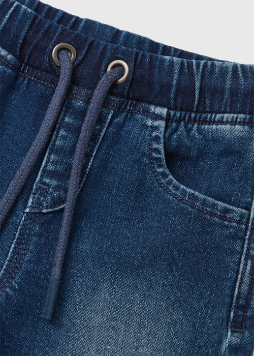 Boys Blue Cuffed Jean Style Joggers (1-7yrs) - 1 half year to 2 Image 2