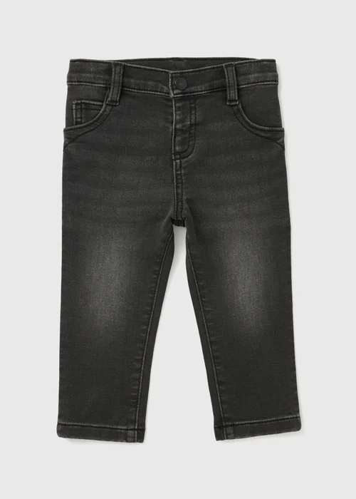 Boys Black Knitted Skinny Jeans (1-7yrs) - 1 half year to 2 Image 1