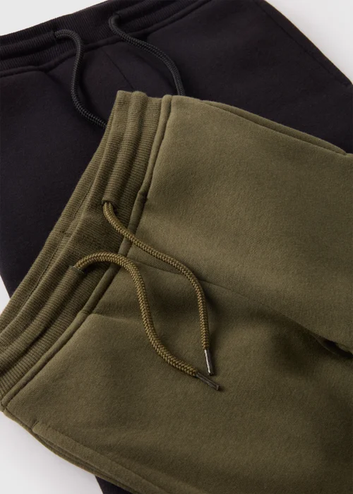 Boys 2 Pack Black & Khaki Joggers (1-7yrs) - 1-1.5 Yrs Image 2