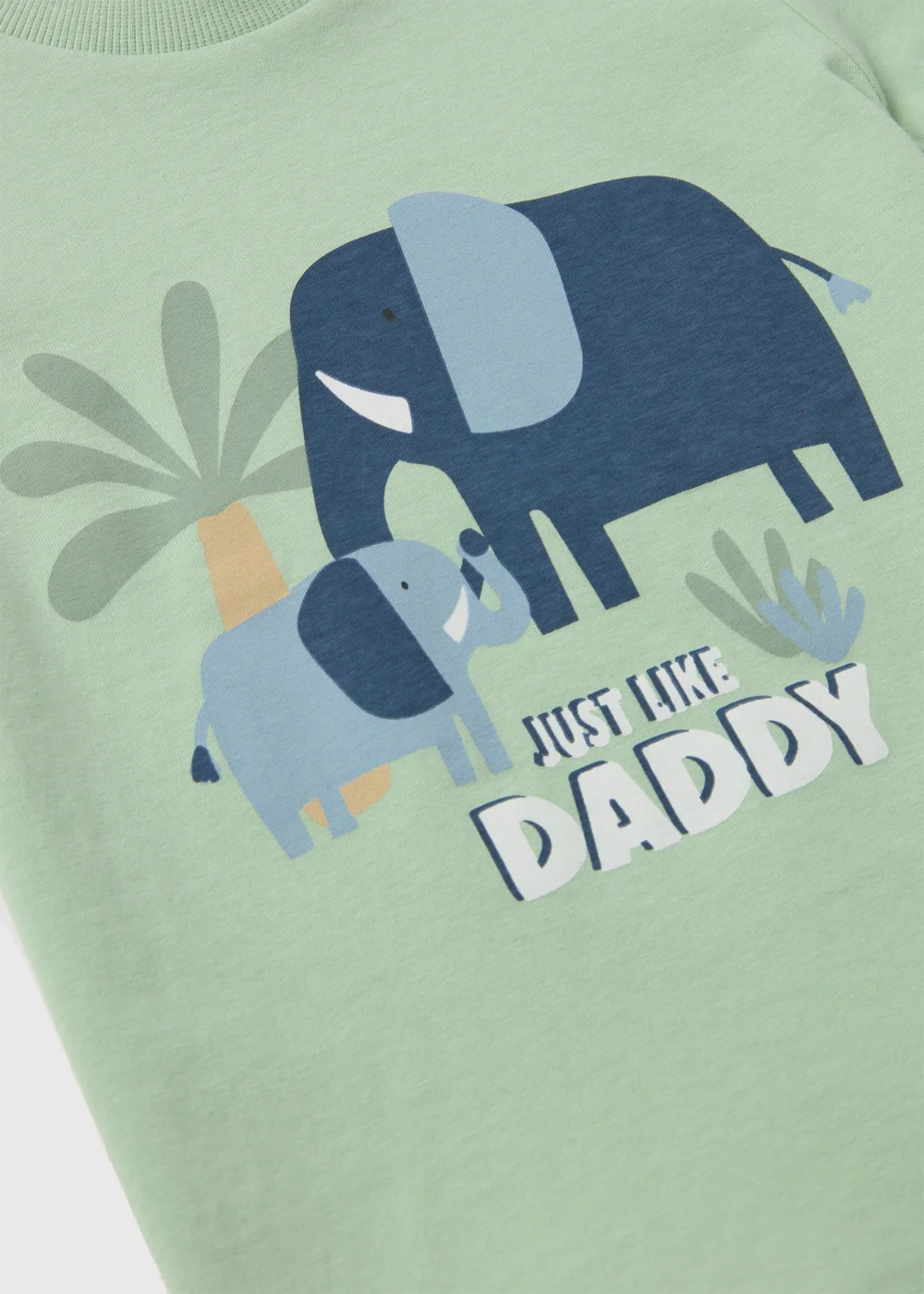 Boys Green "Just Like Daddy" Print T-Shirt (1-7yrs) - 1 to 1 half years Image 2