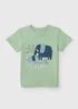 Boys Green "Just Like Daddy" Print T-Shirt (1-7yrs) - 1 to 1 half years Image 1