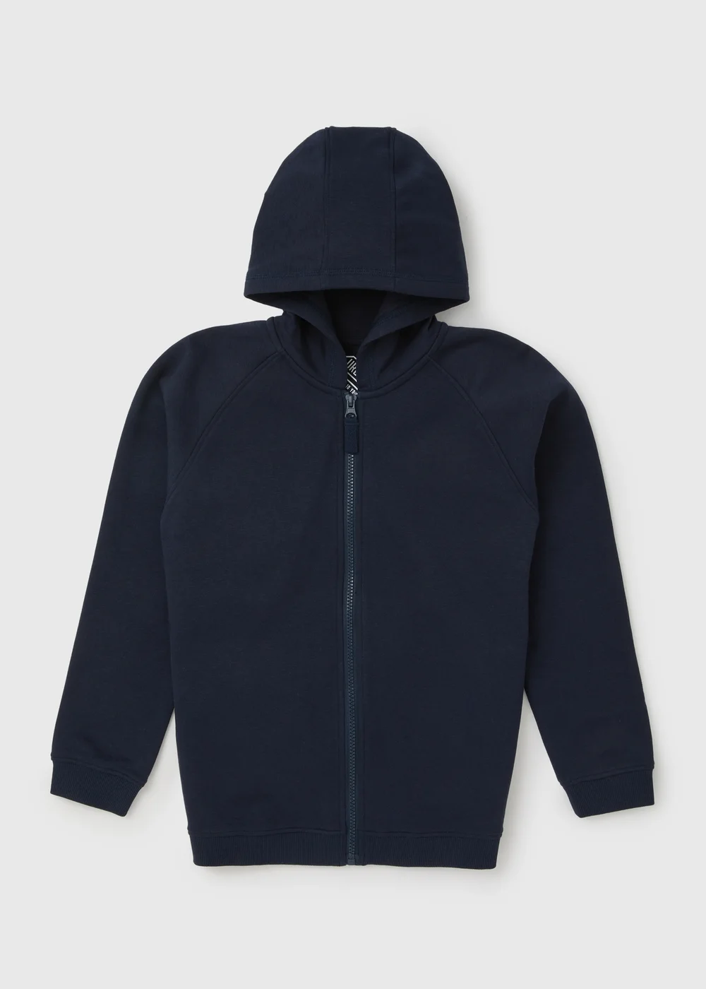 Boys Navy Zip Up Hoodie (7-13yrs) - 7 Yrs Image 1