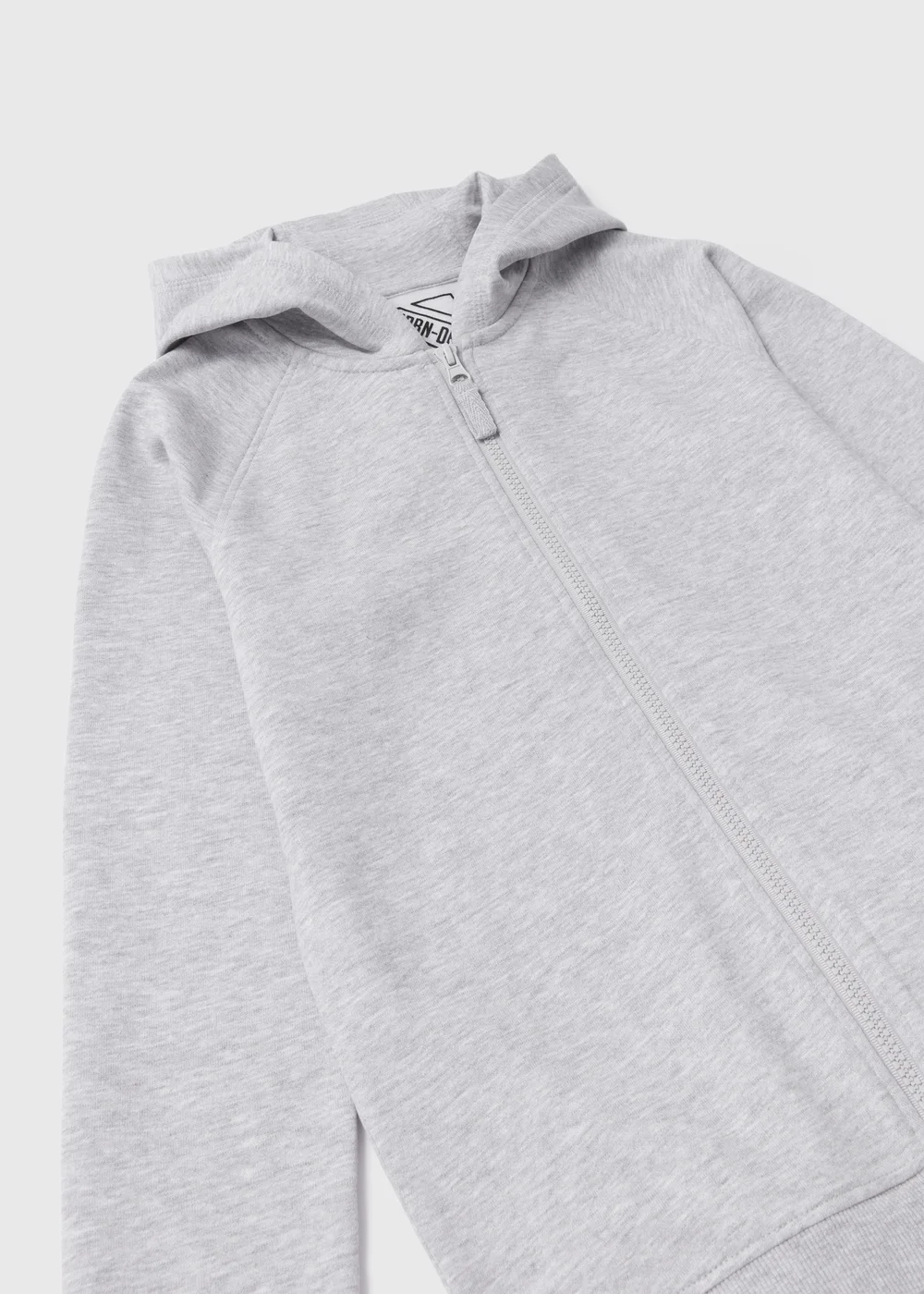 Boys Grey Zip Up Hoodie (7-13yrs) - 7 Yrs Image 2