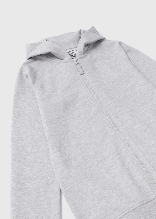 Boys Grey Zip Up Hoodie (7-13yrs) - 7 Yrs Image 2