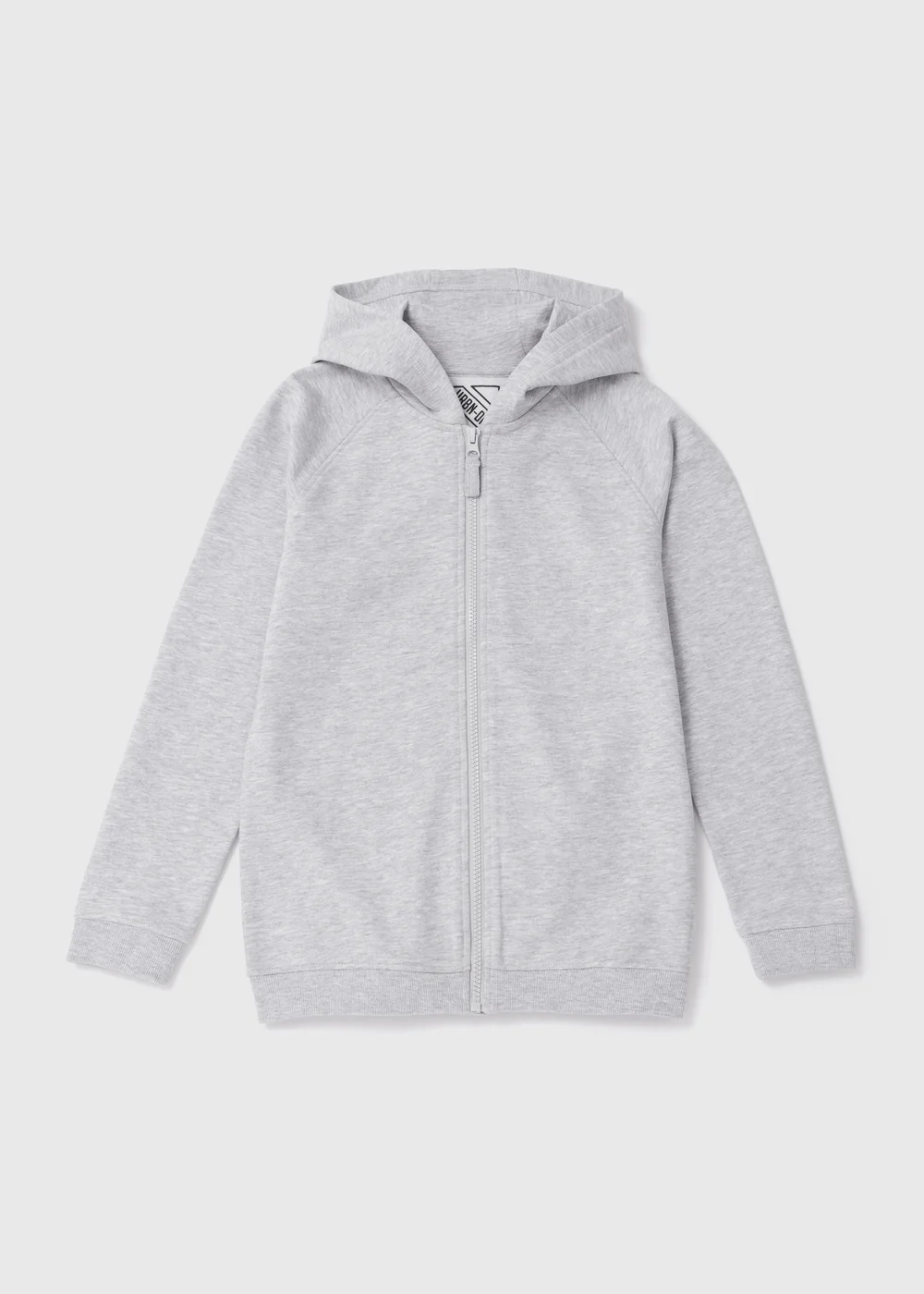 Boys Grey Zip Up Hoodie (7-13yrs) - 7 Yrs Image 1