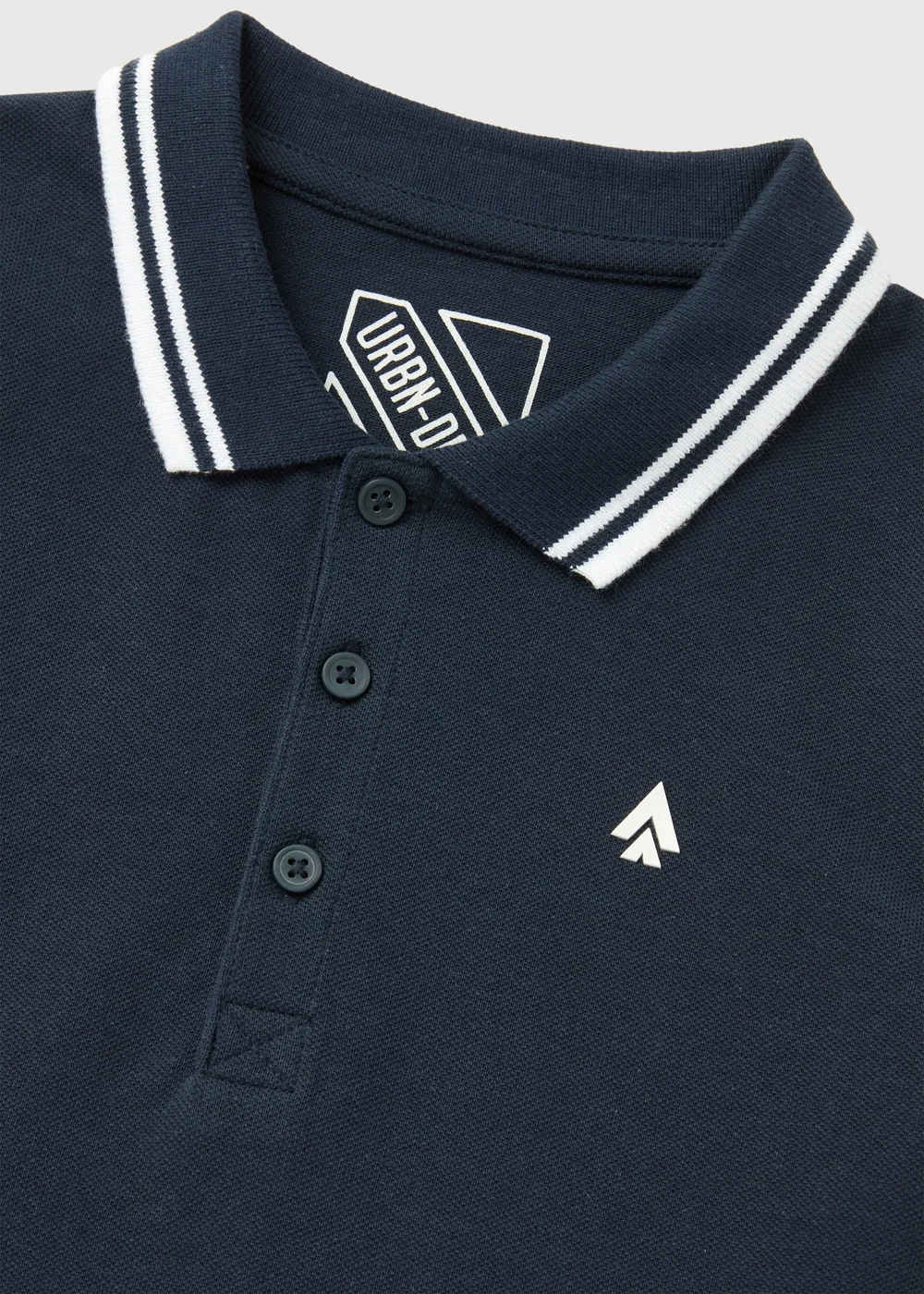 Boys Navy Cotton Polo Shirt (7-13yrs) - Age 7 Years Image 2