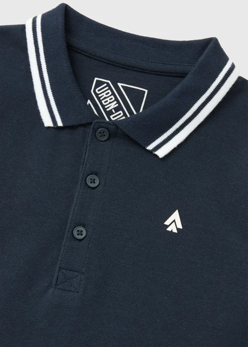 Boys Navy Cotton Polo Shirt (7-13yrs) - Age 7 Years Image 2