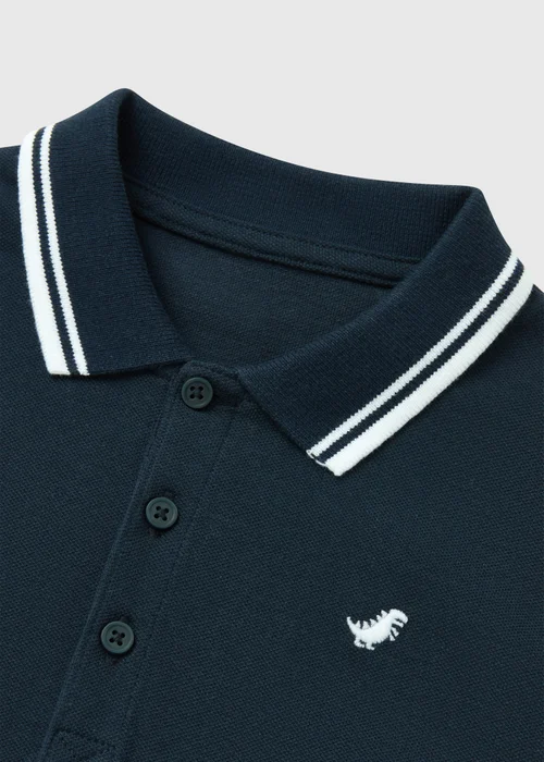 Boys Navy Cotton Polo Shirt (1-7yrs) - 1 to 1 half years Image 2