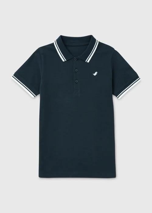 Boys Navy Cotton Polo Shirt (1-7yrs) - 1 to 1 half years Image 1