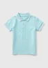 Boys Aqua Polo Shirt (1-7yrs) - 1 to 1 half years Image 1