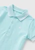 Boys Aqua Polo Shirt (1-7yrs) - 1 to 1 half years Image 2