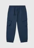 Boys Navy Cargo Trousers (1-7yrs) - 1 to 1 half years Image 1