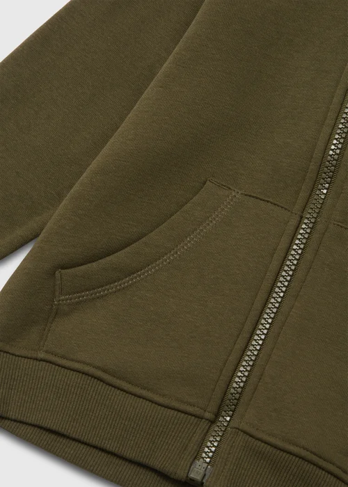 Boys Khaki Zip Up Hoodie (1-7yrs) - 1-1.5 Yrs Image 2