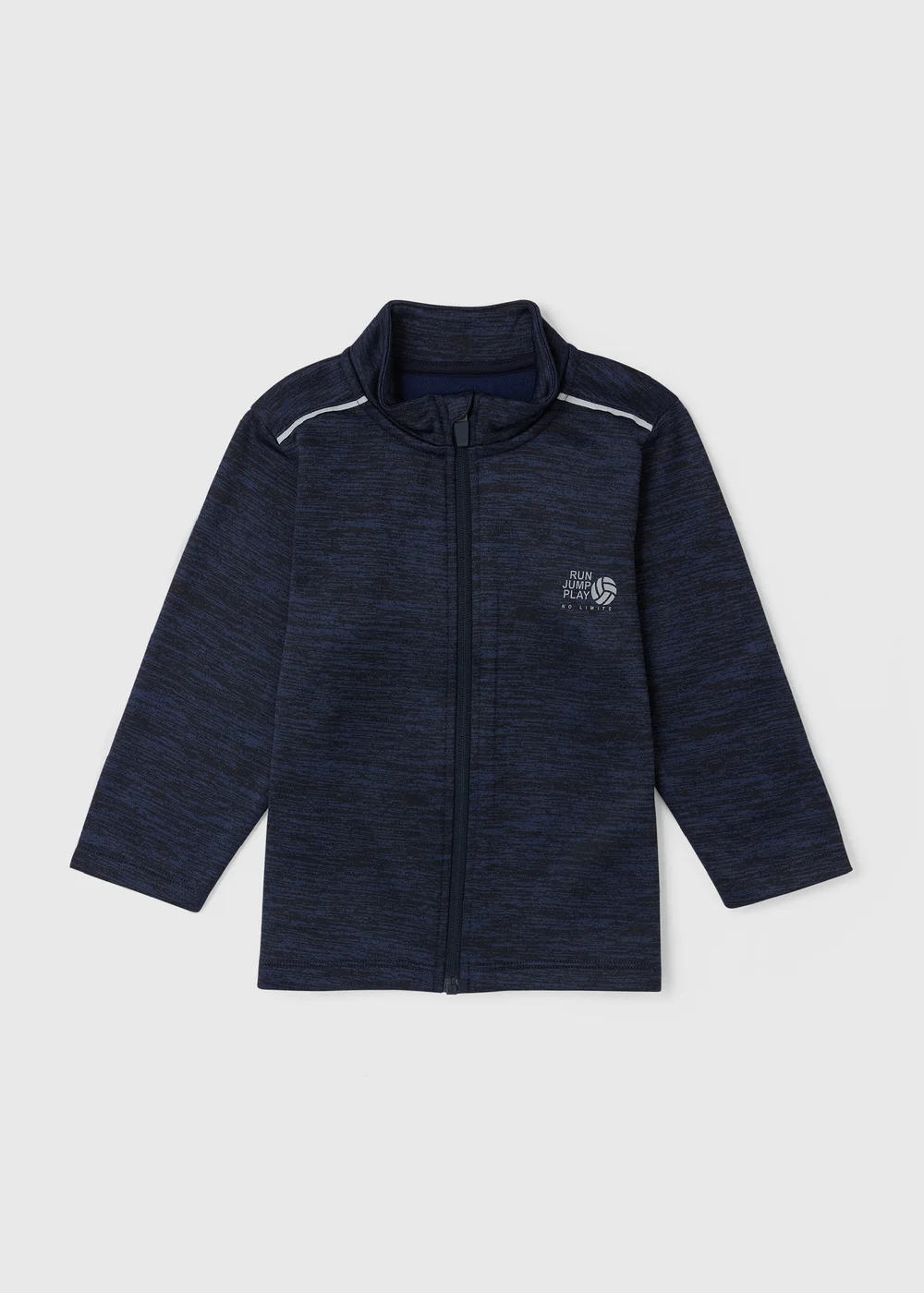 Boys Navy Zip Up Sports Fleece (1-7yrs) - 1 to 1 half years Image 1