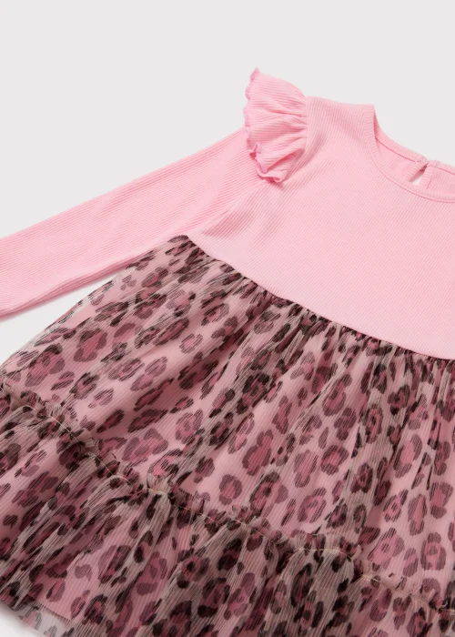 Girls Pink Leopard Print Tutu Dress (1-7yrs) - 1-1.5 Yrs Image 2