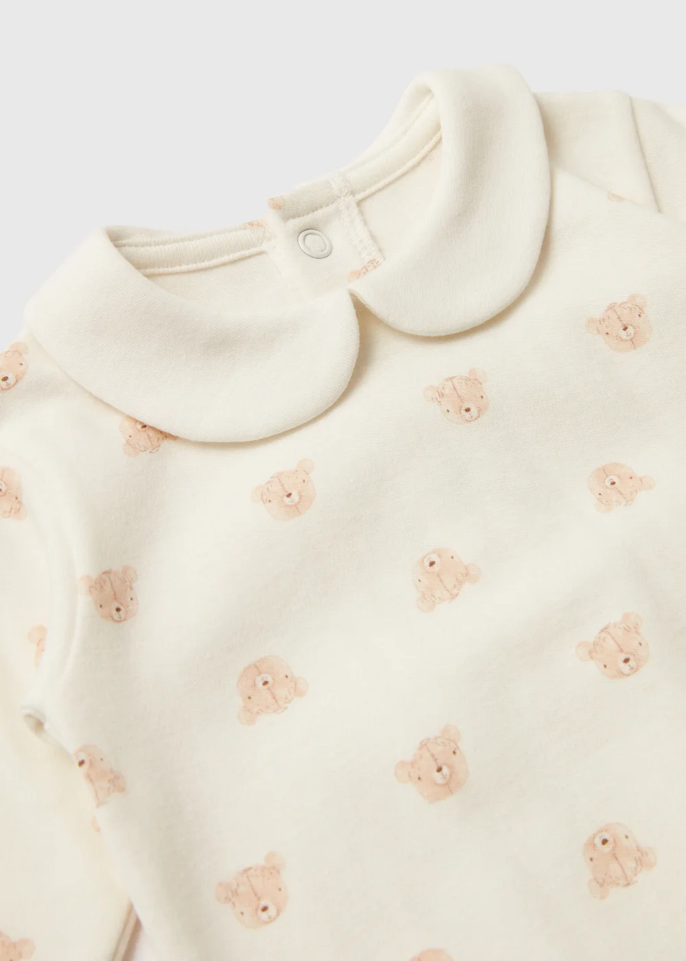 Baby Cream 2 Piece Bear Sleepsuit & Cardigan Set (Tiny Baby-12mths) - 0-3 months Image 2