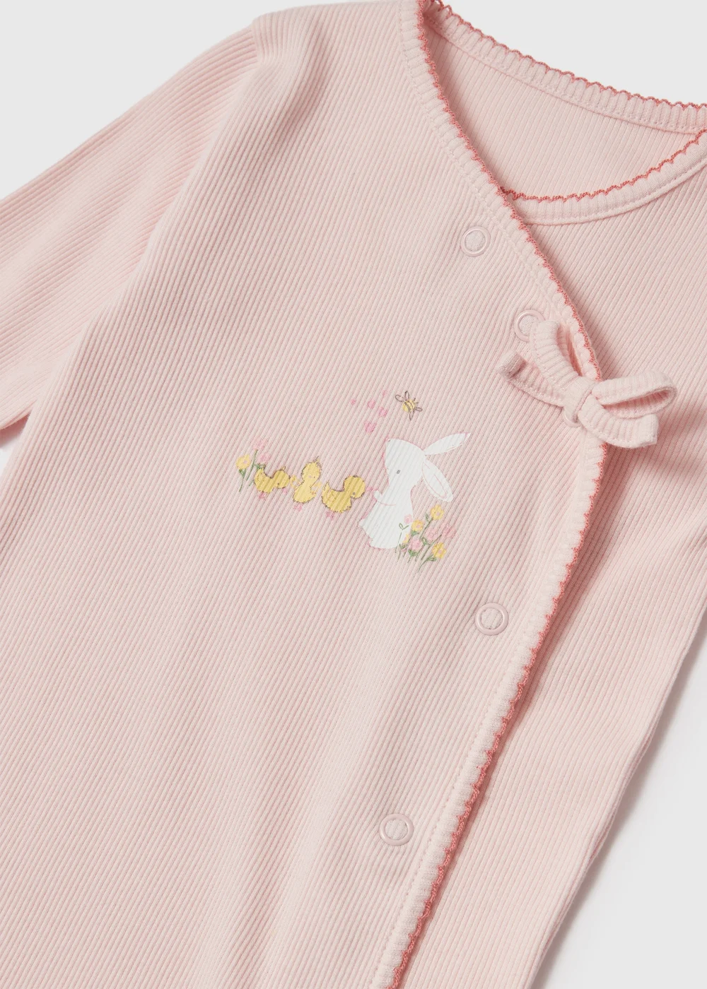 Baby Pink Meadow Sleepsuit (Newborn-18mths) - Newborn Image 2