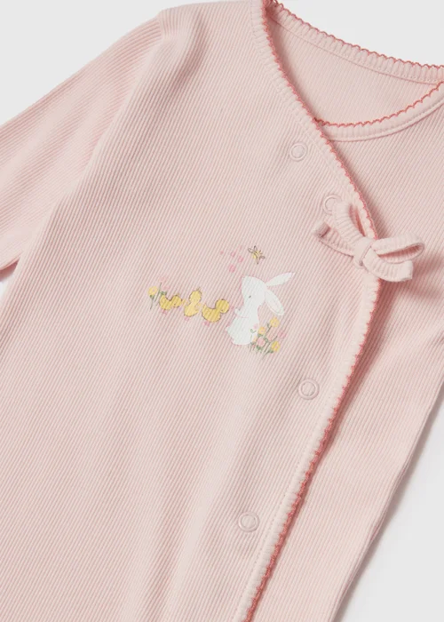 Baby Pink Meadow Sleepsuit (Newborn-18mths) - Newborn Image 2