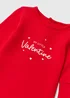 Girls Red Valentine Sleepsuit (Newborn-18mths) - Newborn Image 2
