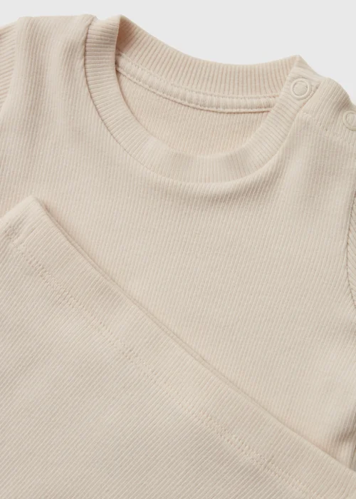 Baby Stone Rib Long Sleeve Set (Newborn-23mths) - 0-3 months Image 2