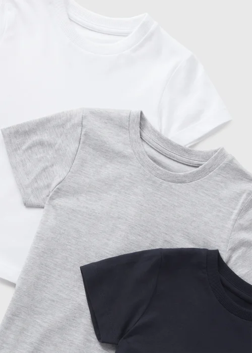 3 Pack Boys Multicolour Core T-Shirts (1-7yrs) - 1-1.5 Yrs Image 2