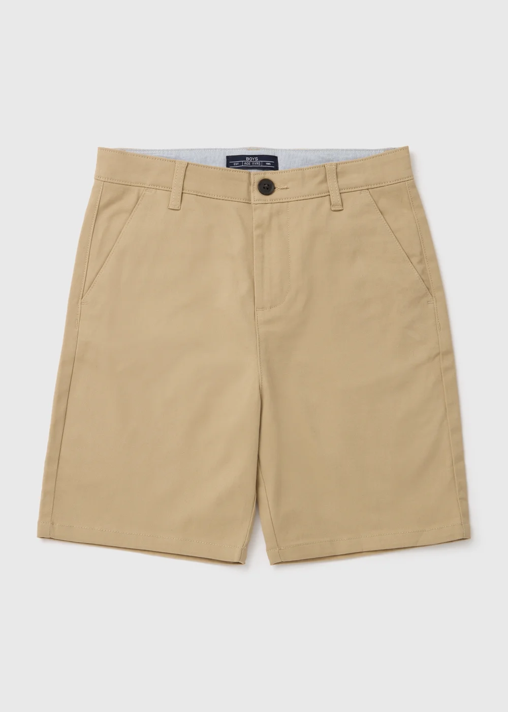 Boys Stone Chino Shorts (7-13yrs) - 8 Yrs Image 1