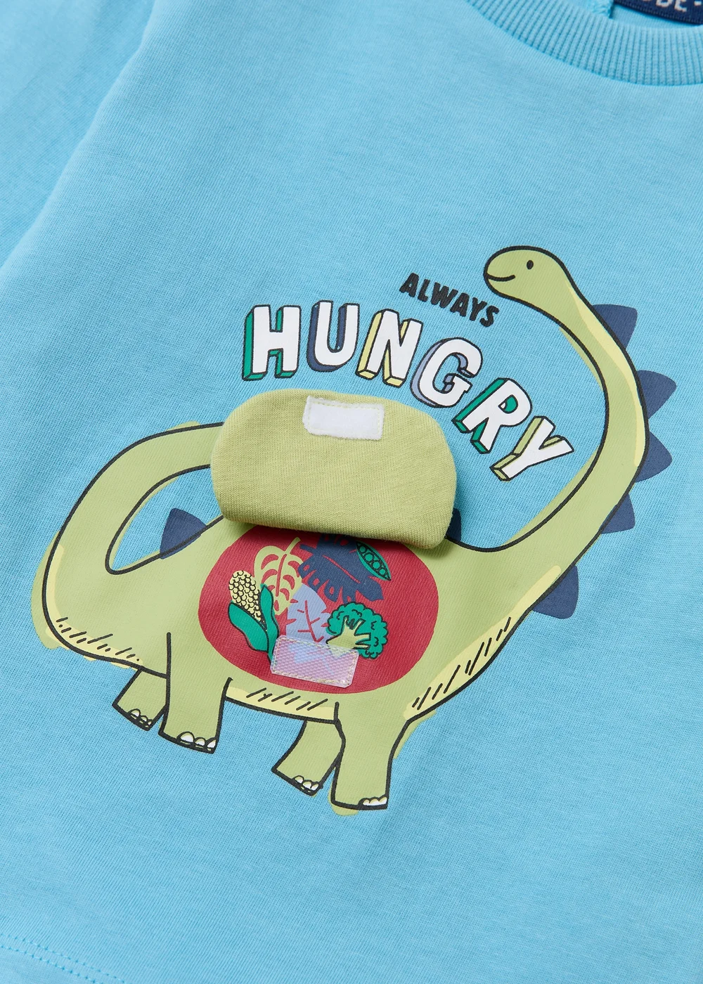 Boys Blue Dino Long Sleeve T-Shirt (1-7yrs) - 1-1.5 Yrs Image 2