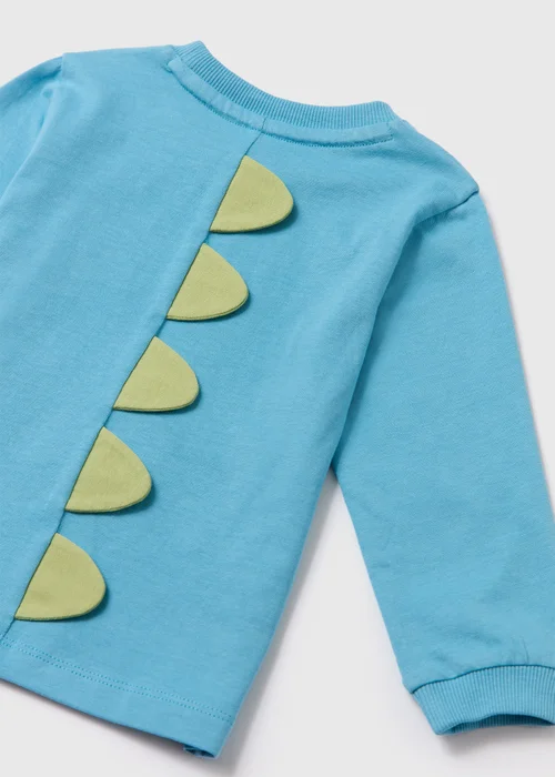 Boys Blue Dino Long Sleeve T-Shirt (1-7yrs) - 1-1.5 Yrs Image 3