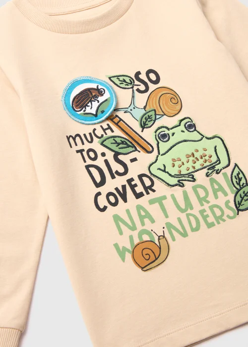 Boys Stone Frog Flap Long Sleeve T-Shirt (1-7yrs) - 1 to 1 half years Image 2