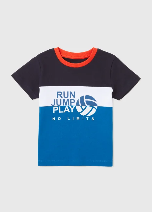 Boys Navy Sports T-Shirt (1-7yrs) - 1 to 1 half years Image 1