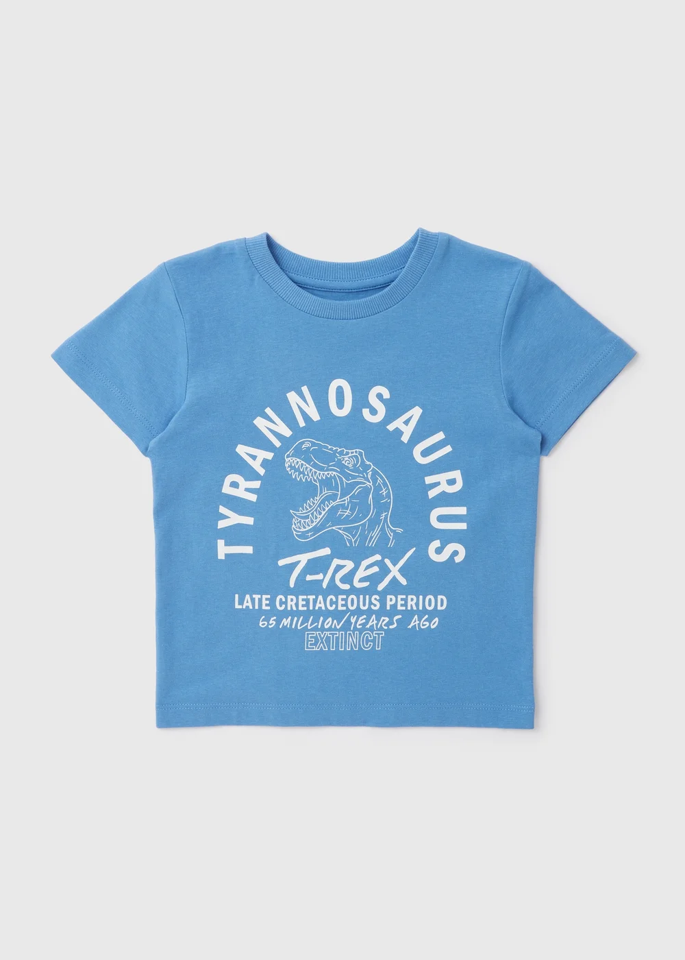 Boys Blue T Rex T-Shirt (1-7yrs) - 1-1.5 Yrs Image 1