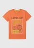 Boys Orange Gamer Graphic T-Shirt (7-13yrs) - Age 7 Years Image 1