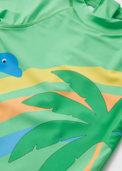 Green Spike Dino Surfsuit (1-7yrs) - 1 half year to 2 Image 2