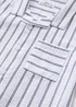 Boys White Stripe Seersucker Shirt (7-13yrs) - Age 7 Years Image 2