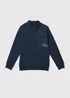 Navy Interlock Funnel Sweatshirt (7-13yrs) - 7 Yrs Image 1