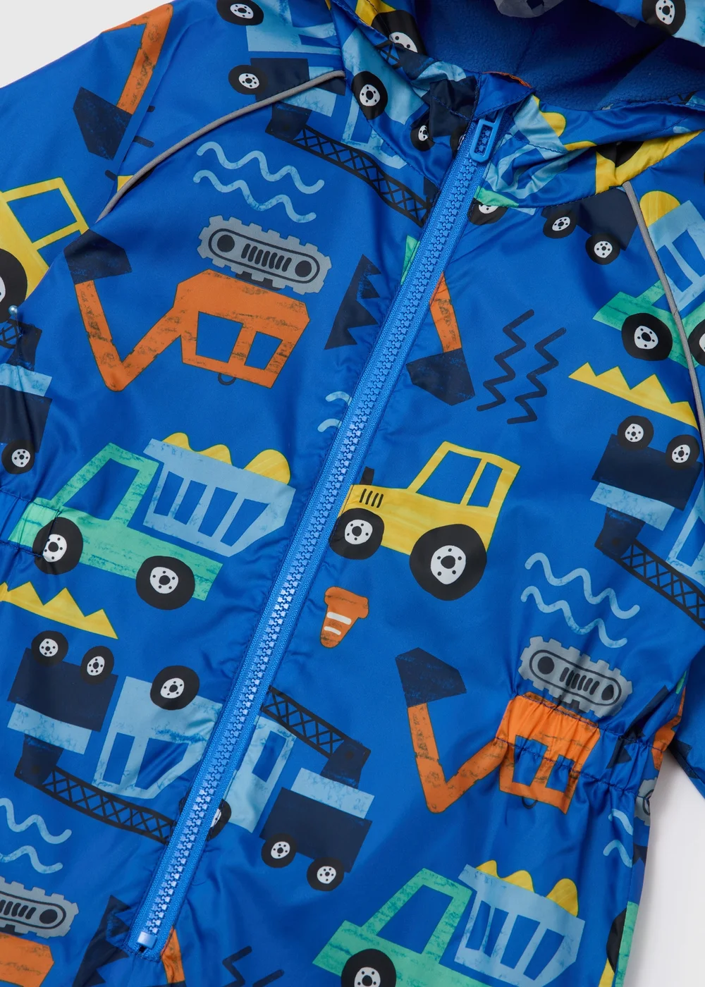 Boys Blue Digger Puddlesuit (1-7yrs) - 2-3 Yrs Image 2