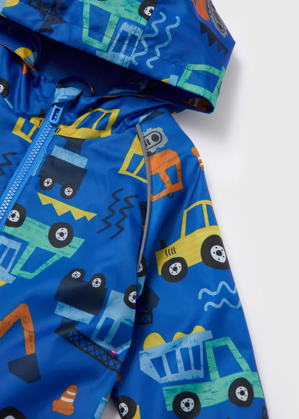 Boys Blue Digger Raincoat (1-7yrs) - 1-1.5 Yrs Image 2