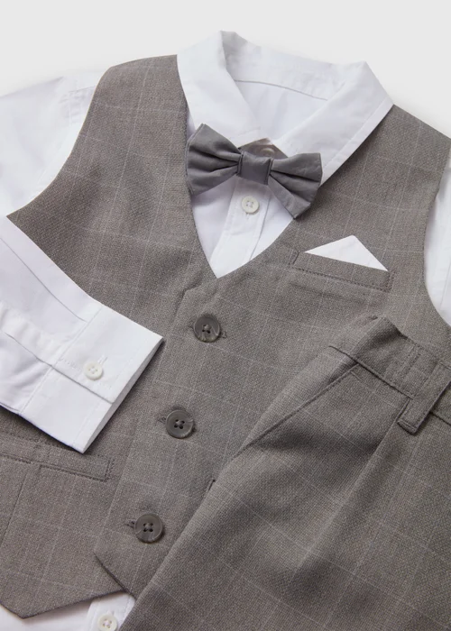 Boys Grey 4 Piece Formal Set (1-7yrs) - 1-1.5 Yrs Image 2